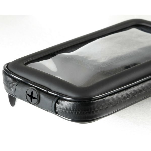 Lampa Telefonhalter Motorroller - Spritzwassergeschützt - Spiegel- und Windschutzscheibenbefestigung - Schwarz