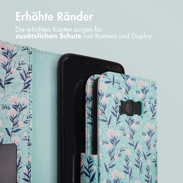 imoshion ﻿Design Klapphülle für das Samsung Galaxy S8 - Blue Flowers