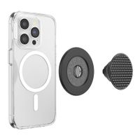 PopSockets PopGrip MagSafe Round - Triangle Knurled Black