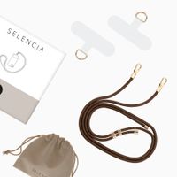 Selencia Universal Handyband mit 2 Haken - verstellbar - Choco Brown