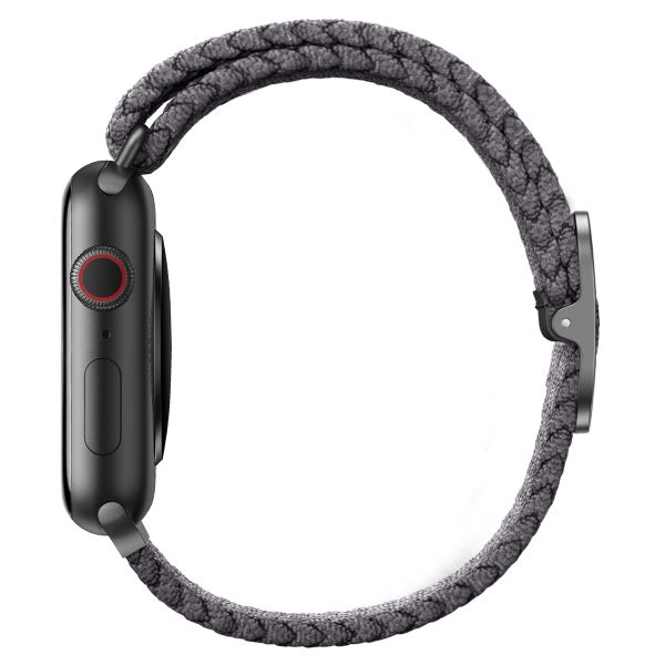 Uniq Aspen Geflochtenes Armband für das  Apple Watch Series 1 t/m 11 / SE / Ultra (44/45/46/49 mm) - Granite Grey