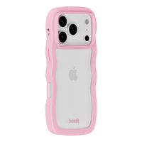 Holdit Wavy Case Apple iPhone 17 Pro - Transparent / Pink