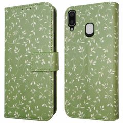 imoshion Design Klapphülle Samsung Galaxy A20e - Green Flowers