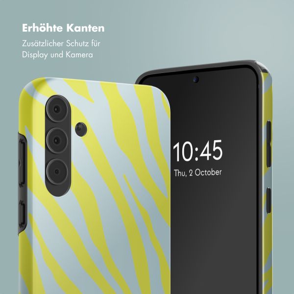 Selencia Vivid Back Cover Samsung Galaxy A55 - Zebra Winter Sky Titanium Yellow