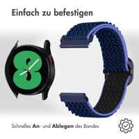 imoshion Elastisches Nylonarmband -   Universelle 20 mm Anschluss - Dunkelblau