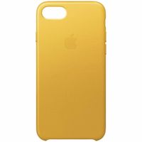 Apple Leder-Case Gelb für das Apple iPhone SE (2022 / 2020) / 8 / 7