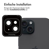 imoshion 2er-Pack Objektivschutz für Kamera für das Apple iPhone 15 / 15 Plus - Black