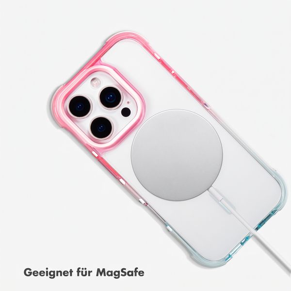 Selencia Gradient MagSafe Back Cover Apple iPhone 16 Pro - Rosa / Blau