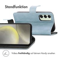 imoshion Luxuriöse Klapphülle Samsung Galaxy S24 FE - Hellblau