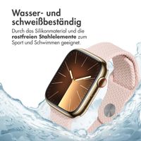 imoshion Geflochtenes Silikonarmband für das  Apple Watch Series 1 t/m 11 / SE / Ultra (44/45/46/49 mm) - Rosa