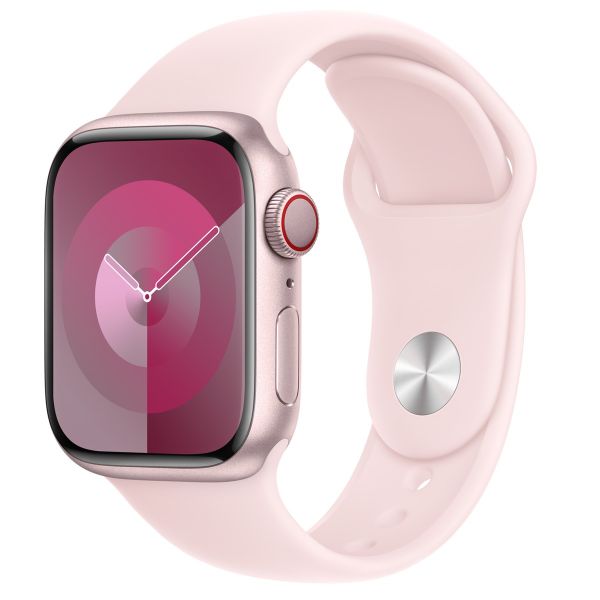 Apple 5 Pack Silikon Solo Loop für Apple Watch | 38/40/41/42 mm - Größe 2 - Light Pink/ Winter Blue/ Sprout Green/ Orange Sorbet/ White