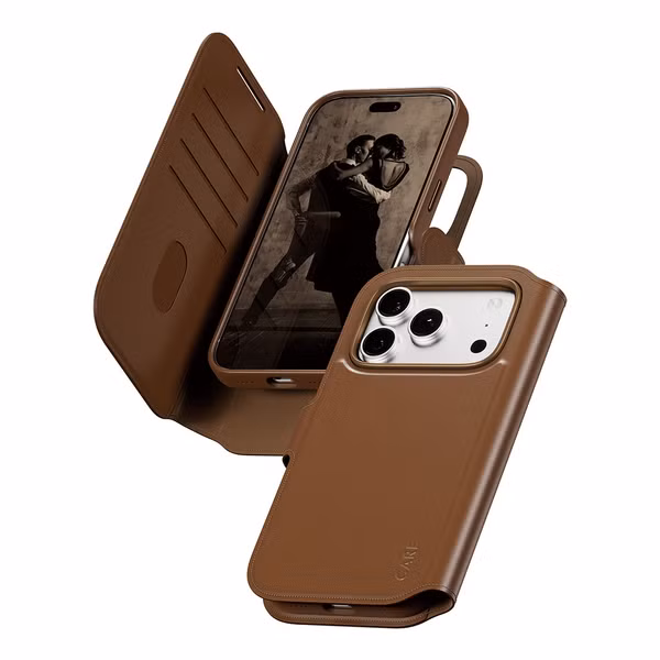 CARE by PanzerGlass Tango 2 in 1 Wallet Case MagSafe Apple iPhone 18 Pro / 17 Pro - Braun