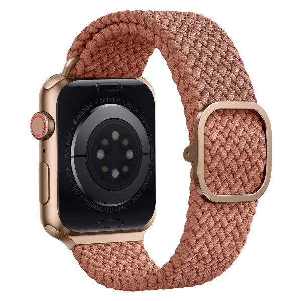 Uniq Aspen Geflochtenes Armband für die Apple Watch Series 1 bis 9 / SE (38/40/41 mm) | Series 10 (42 mm) - Grapefruit Pink