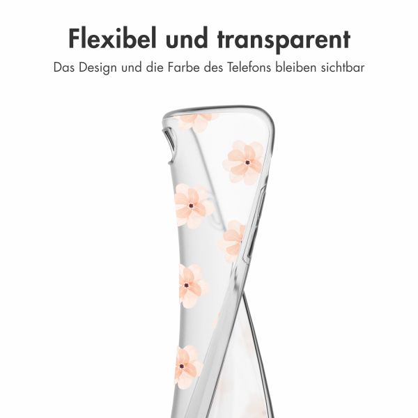 imoshion Design Hülle iPhone SE (2022 / 2020) / 8 / 7 - Floral Peach