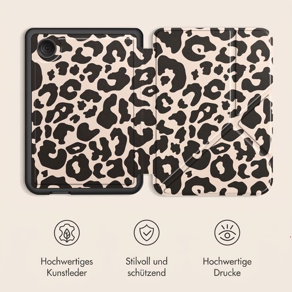 imoshion Design Klappbare Klapphülle Kobo Clara Colour / BW - Leopard