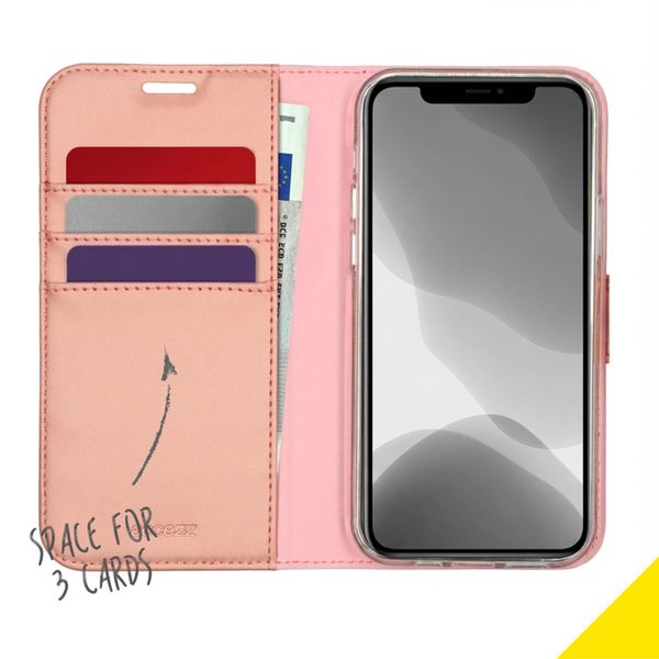 Accezz Wallet TPU Klapphülle Apple iPhone 12 (Pro) - Rosé gold