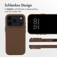 Accezz MagSafe Leather Backcover Apple iPhone 18 Pro / 17 Pro - Kaffeebraun