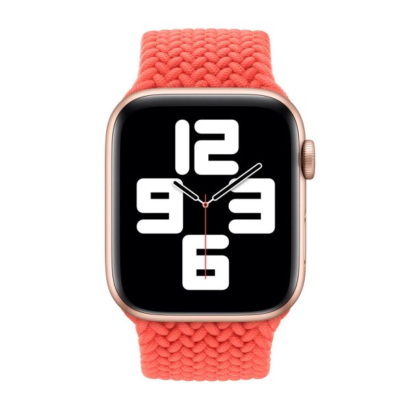 Apple Geflochtenes Solo Loop für das  Apple Watch | 38/40/41/42 mm - Größe 1 - Electric Orange