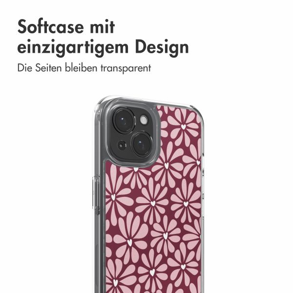 imoshion Design Hülle Apple iPhone 15 - Bloom Love Blush