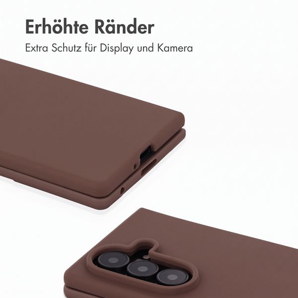 Accezz Liquid Silikoncase mit MagSafe Samsung Galaxy Z Fold 8 Ultra - New Tea Brown