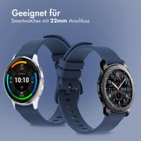 imoshion Sport-Silikonarmband mit Schnalle - Universelle 22 mm Anschluss - Dunkelblau