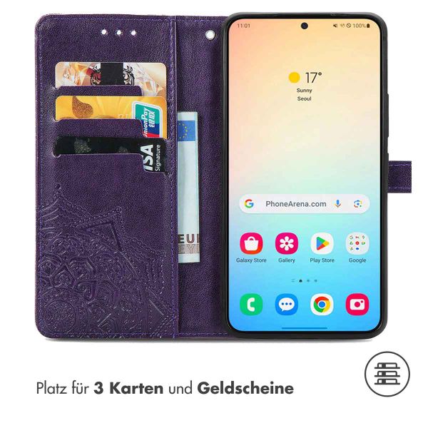 imoshion Mandala Klapphülle für das Samsung Galaxy S25 Plus - Violett