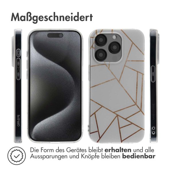 imoshion Design Hülle für das iPhone 15 Pro - White Graphic