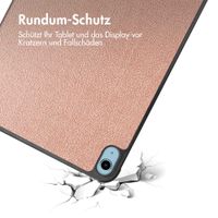 imoshion Trifold Klapphülle Apple iPad 11 (2025) 11 Zoll / iPad 10 (2022) 10.9 Zoll - Rosé gold