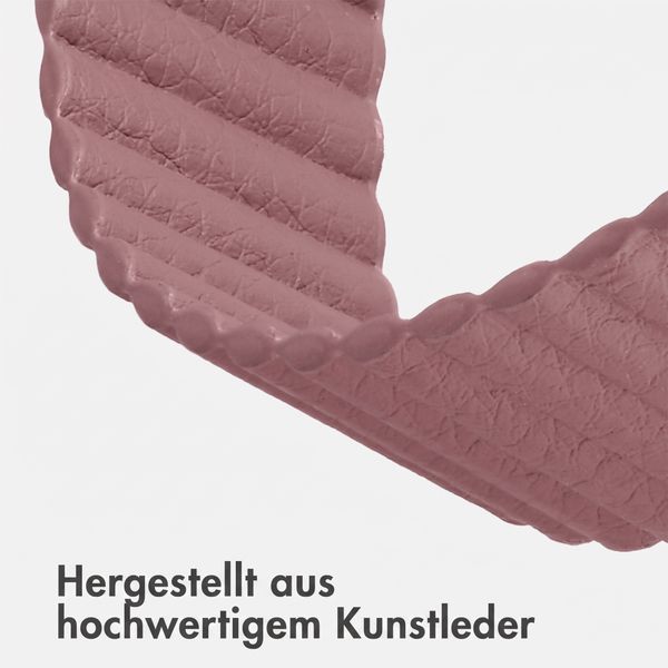 imoshion Magnetisches Kunstlederarmband für Apple Watch | 44/45/46/49 mm - Rose