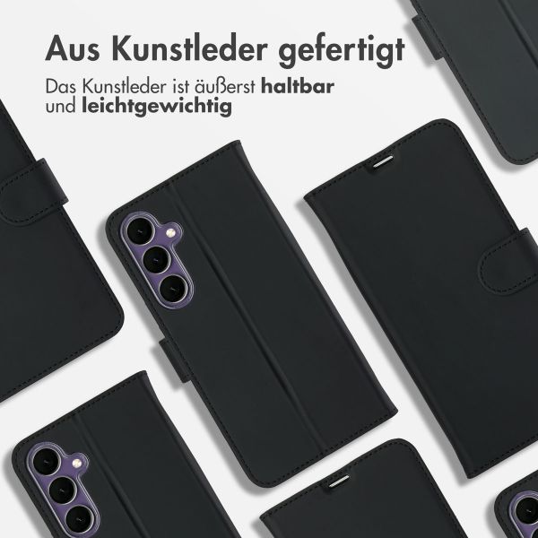 Accezz Wallet TPU Klapphülle Samsung Galaxy S24 FE - Schwarz