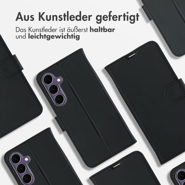 Accezz Wallet TPU Klapphülle für das Samsung Galaxy S24 FE - Schwarz