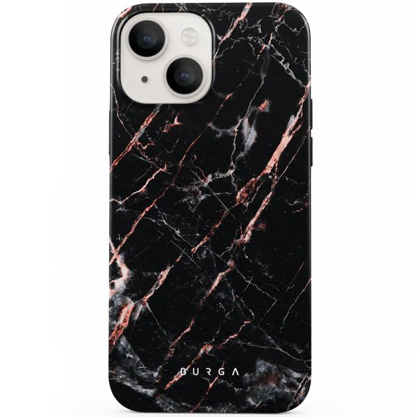 Burga Tough Back Cover für das iPhone 14 - Rose Gold Marble