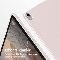 Accezz Smarte Klapphülle aus Silikon Apple iPad 11 (2025) 11 Zoll A16 / iPad 10 (2022) 10.9 Zoll - Rosa