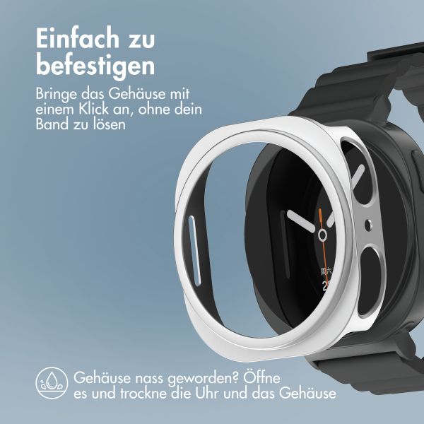 imoshion Bumper Hard Case für das Samsung Galaxy Watch 8 (44 mm) - Silber