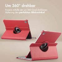 imoshion 360° drehbare Klapphülle Apple iPad 9 (2021) 10.2 Zoll / iPad 8 (2020) 10.2 Zoll / iPad 7 (2019) 10.2 Zoll - Dunkelrot