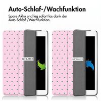 imoshion Design Trifold Klaphülle Apple iPad 9 (2021) 10.2 Zoll / iPad 8 (2020) 10.2 Zoll / iPad 7 (2019) 10.2 Zoll - Happy Dots