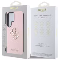 Guess 4G Metal Logo Saffiano Backcover für das Samsung Galaxy S25 Ultra - Pink