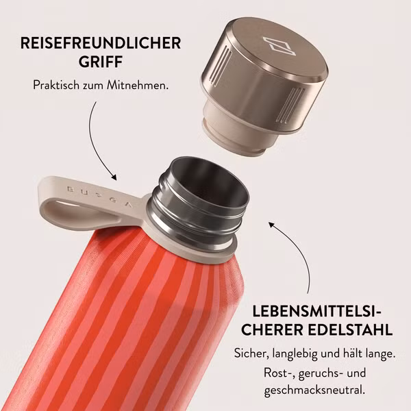 Burga Water Bottle - 500 ml - Pomegranate