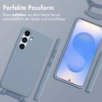imoshion Color Backcover mit abnehmbarem Handykette und MagSafe Samsung Galaxy S24 / S25 - Ash Blue