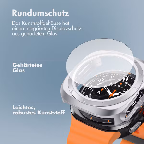 imoshion Full Cover Hard Case Samsung Galaxy Watch Ultra (2024/2025) - Silber