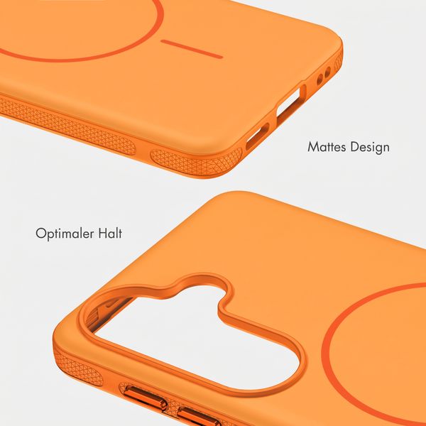 imoshion Color Backcover mit Thin MagSafe Ring Samsung Galaxy S25 / S24 - Orange