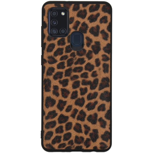 Leopard Hardcase Backcover für das Samsung Galaxy A21s