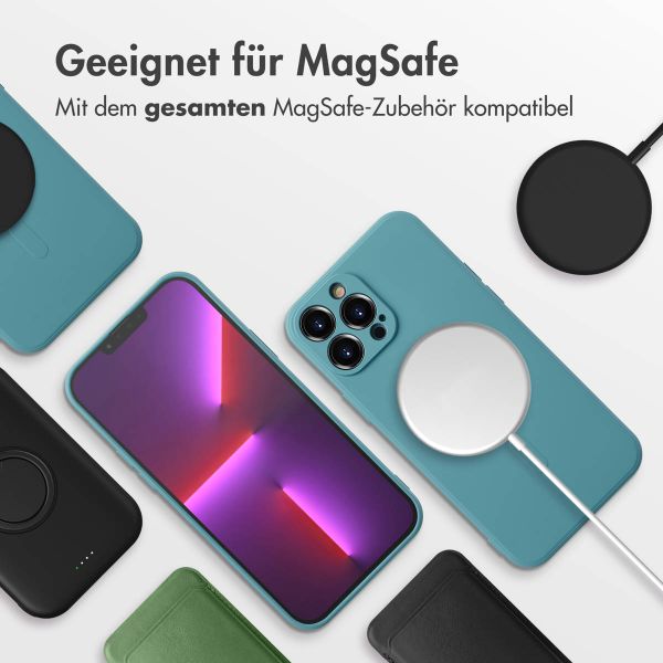 imoshion Color Back Cover mit MagSafe Apple iPhone 13 Pro Max - Smoke Green