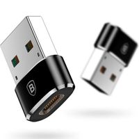 Baseus USB-A (Stecker) auf USB-C-(Buchse)-Adapter - Schwarz