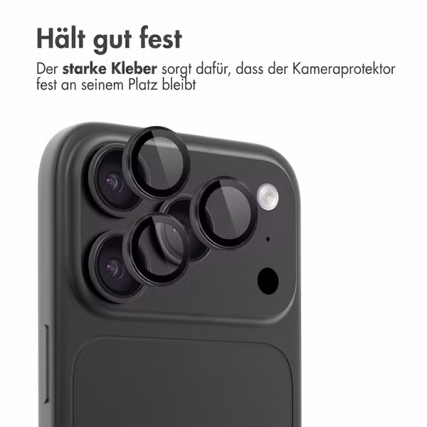 imoshion 2er-Pack Kameralinsenschutz für das Apple iPhone 18 Pro / 18 Pro Max - Schwarz