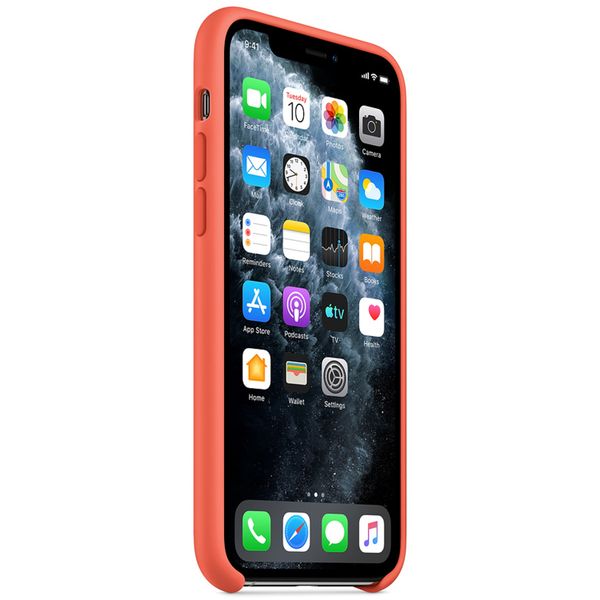 Apple Silikon-Case Clementine Orange für das Apple iPhone 11 Pro