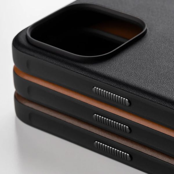 Nomad Modern Leather Case für das iPhone 15 Pro - Braun