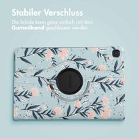 imoshion 360° drehbare Design Klapphülle Samsung Galaxy Tab S6 Lite (2020/2022/2024)  - Flowers
