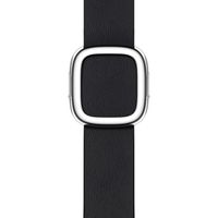 Apple Leather Band Modern Buckle für das  Apple Watch Series 1 t/m 9 / SE (38/40/41 mm) | Series 10 / 11 (42 mm) - Größe S - Midnight