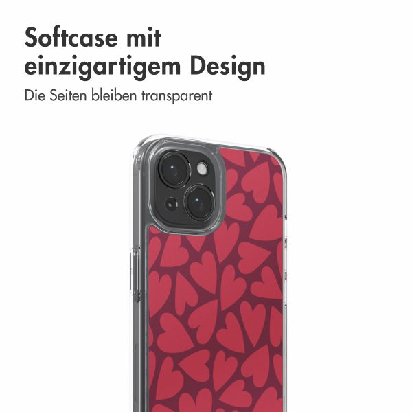 imoshion Design Hülle Apple iPhone 15 - Hearty Coral Dust